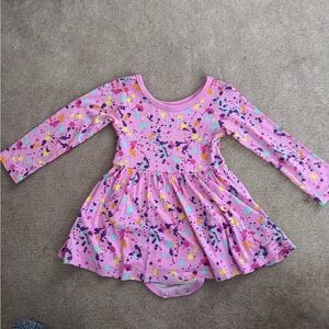Little Sleepies Long Sleeve Dress with Bodysuit